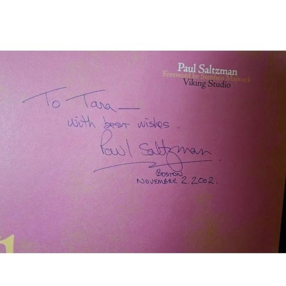 Beatles in Rishikesh signed Paul Saltzman Hardcover Book 1st Ed 2000 Autograph